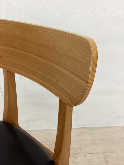 UNICO (ウニコ) ダイニングチェアー ナチュラル×ブラック FIX