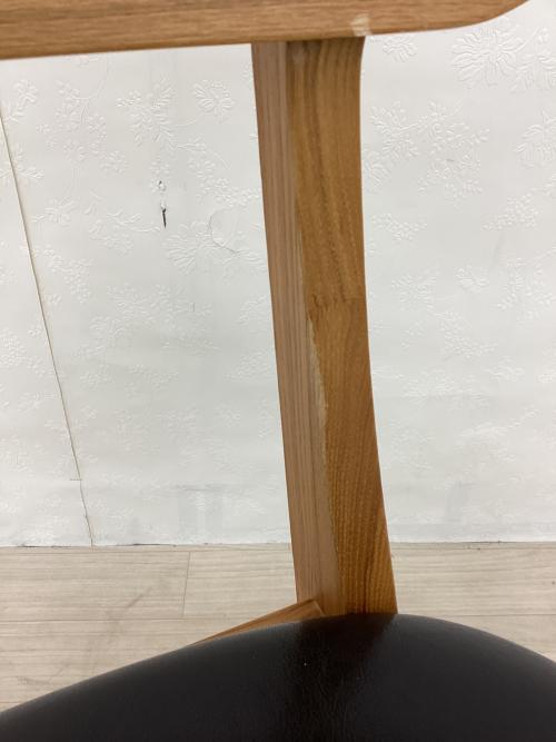 UNICO (ウニコ) ダイニングチェアー ナチュラル×ブラック FIX