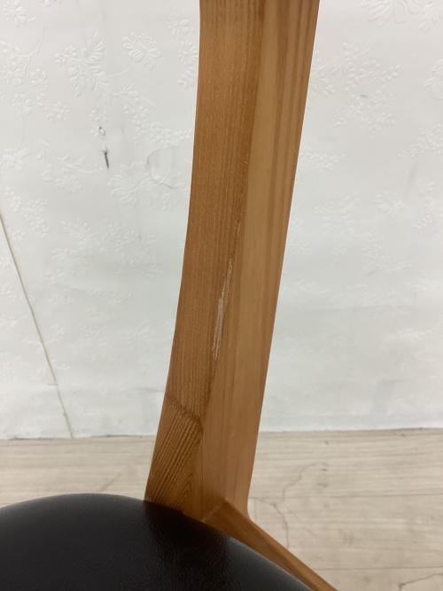 UNICO (ウニコ) ダイニングチェアー ナチュラル×ブラック FIX