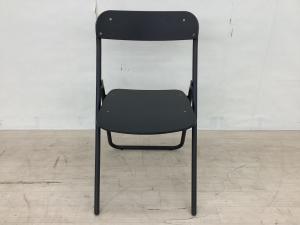 無印良品 (ムジルシリョウヒン) チェア ブラック スチールパイプ折りたたみチェア