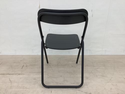 無印良品 (ムジルシリョウヒン) チェア ブラック スチールパイプ折りたたみチェア