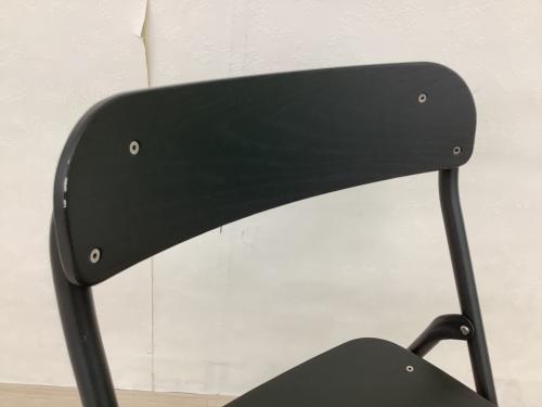 無印良品 (ムジルシリョウヒン) チェア ブラック スチールパイプ折りたたみチェア