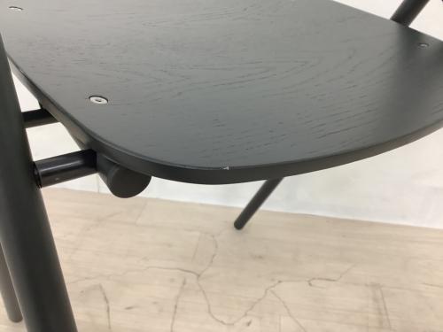 無印良品 (ムジルシリョウヒン) チェア ブラック スチールパイプ折りたたみチェア