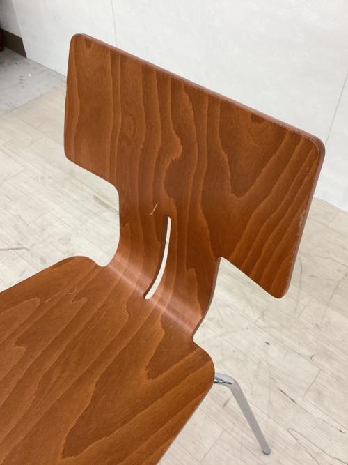 CALLIGARIS (カリガリス) ダイニングチェアー ブラウン×シルバー