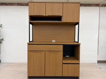 UNICO (ウニコ) レンジボード 幅:約120㎝ ブラウン BANKS（廃盤品）