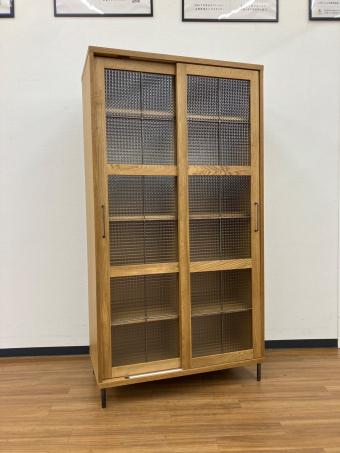 a.depeche (アデペシュ) カデル スライドガラスキャビネット ハイ ZA-CDL-SGC-1700-BR-N