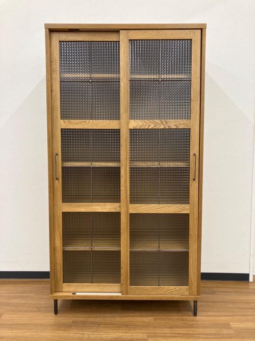 a.depeche (アデペシュ) カデル スライドガラスキャビネット ハイ ZA-CDL-SGC-1700-BR-N