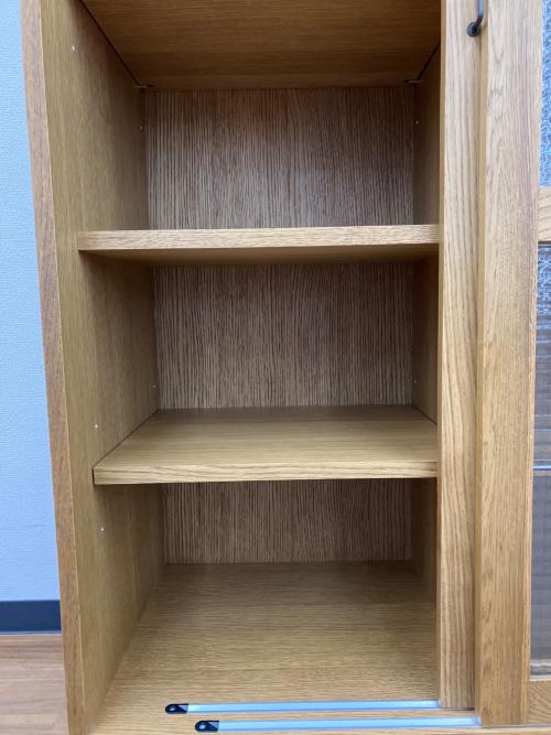 a.depeche (アデペシュ) カデル スライドガラスキャビネット ハイ ZA-CDL-SGC-1700-BR-N