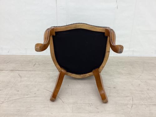 ダイニング5点セット 英国アンティーク調 ブラウン×グリーン