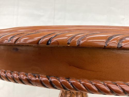 ダイニング5点セット 英国アンティーク調 ブラウン×グリーン