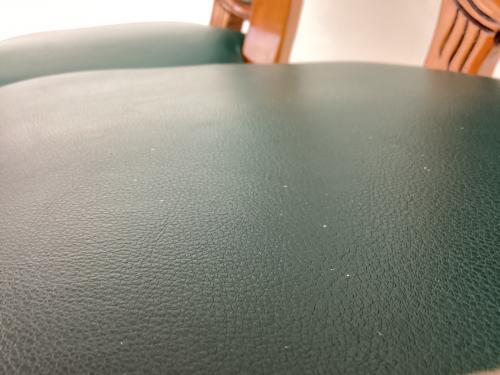 ダイニング5点セット 英国アンティーク調 ブラウン×グリーン