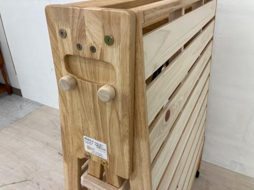 dinos (ディノス) 折りたたみベッド ナチュラル 折りたたみ式ひのきすのこベッドシングルハイ