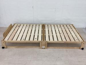 dinos (ディノス) 折りたたみベッド ナチュラル 折りたたみひのきすのこベッドＳ