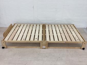 dinos (ディノス) 折りたたみベッド ナチュラル 折りたたみひのきすのこベッドＳ