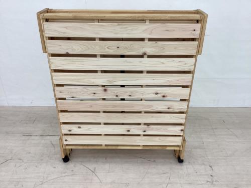 dinos (ディノス) 折りたたみベッド ナチュラル 折りたたみひのきすのこベッドＳ