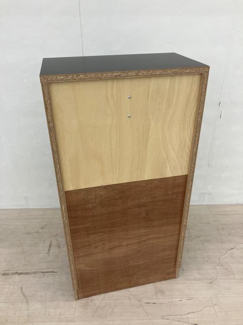 dinos (ディノス) チェスト ブラック 奥行３０薄型ツヤツヤタンス５段幅５０