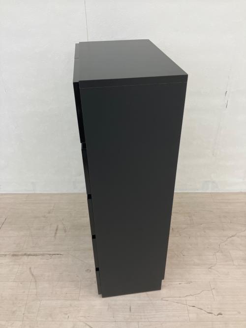 dinos (ディノス) チェスト ブラック 奥行３０薄型ツヤツヤタンス５段幅５０