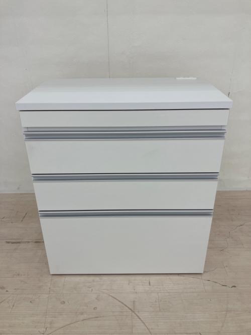 dinos (ディノス) キッチンカウンター ホワイト ダブルスライドキッチン収納引出幅７６