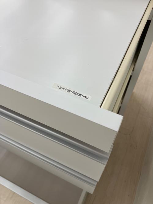 dinos (ディノス) キッチンカウンター ホワイト ダブルスライドキッチン収納引出幅７６