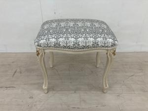 dinos (ディノス) スツール『ブラザーラビット』 ホワイト Fabric by BEST OF MORRIS