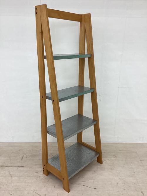 ニトリ ラダーシェルフ ナチュラル×シルバー 新しい暮らし方のためのツール