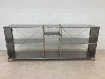 無印良品 (ムジルシリョウヒン) シェルフ シルバー ステンレスユニットシェルフ