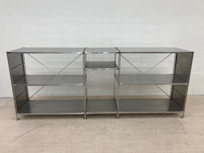 無印良品 (ムジルシリョウヒン) シェルフ シルバー ステンレスユニットシェルフ