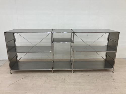 無印良品 (ムジルシリョウヒン) シェルフ シルバー ステンレスユニットシェルフ