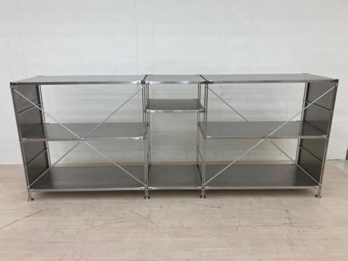 無印良品 (ムジルシリョウヒン) シェルフ シルバー ステンレスユニットシェルフ