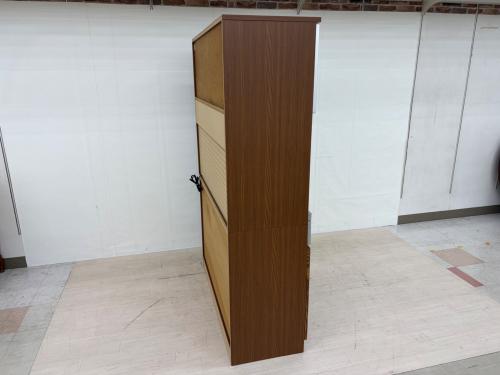 UNICO (ウニコ) レンジボード 幅:約120㎝ ブラウン×シルバー STRADA （廃盤品）