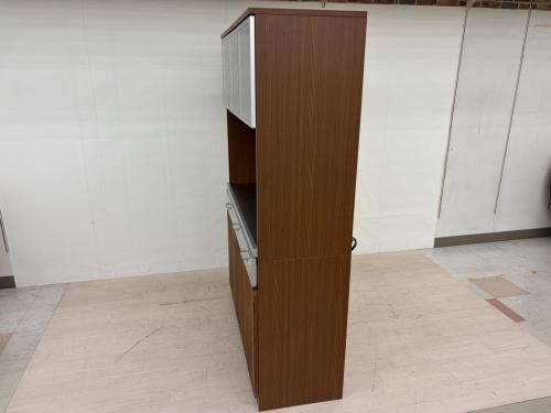 UNICO (ウニコ) レンジボード 幅:約120㎝ ブラウン×シルバー STRADA （廃盤品）