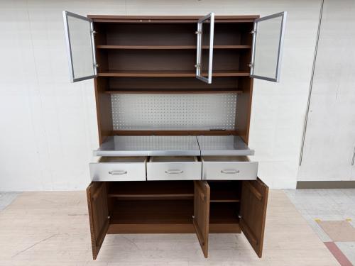 UNICO (ウニコ) レンジボード 幅:約120㎝ ブラウン×シルバー STRADA （廃盤品）