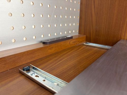 UNICO (ウニコ) レンジボード 幅:約120㎝ ブラウン×シルバー STRADA （廃盤品）