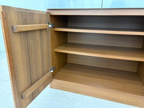 UNICO (ウニコ) レンジボード 幅:約120㎝ ブラウン×シルバー STRADA （廃盤品）