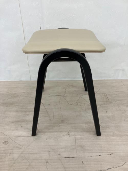 秋田木工 (アキタモッコウ) スツール 202 ベージュ×ダークブラウン 秋田木工 (アキタモッコウ) スツール 202 ベージュ×ダークブラウン