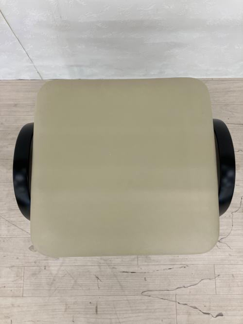 秋田木工 (アキタモッコウ) スツール 202 ベージュ×ダークブラウン Stool No.202