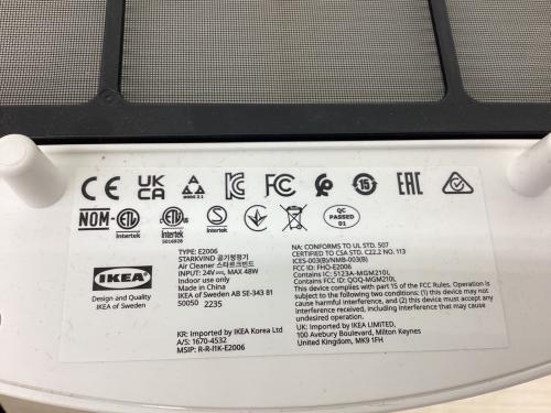 IKEA (イケア) 空気清浄機 104.619.77 2022年製