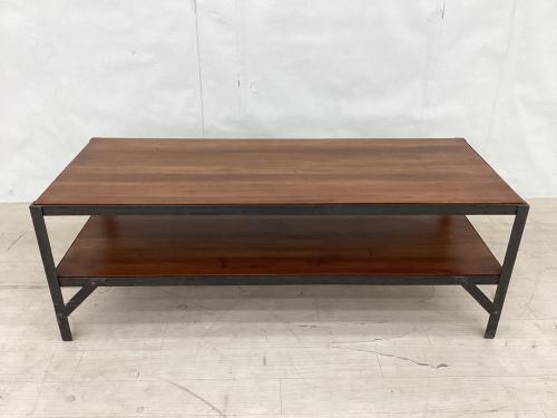 UNICO (ウニコ) テレビボード 幅:約100㎝ ブラウン×ブラック LUMBER-mini