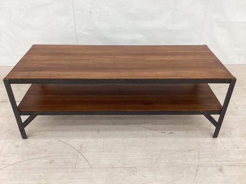 UNICO (ウニコ) テレビボード 幅:約100㎝ ブラウン×ブラック LUMBER-mini