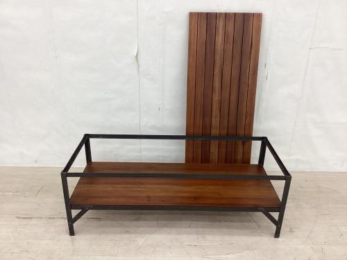 UNICO (ウニコ) テレビボード 幅:約100㎝ ブラウン×ブラック LUMBER-mini