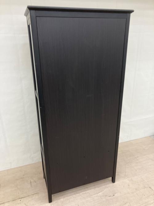 UNICO (ウニコ) キャビネット 幅:約80㎝ ブラック BECCA