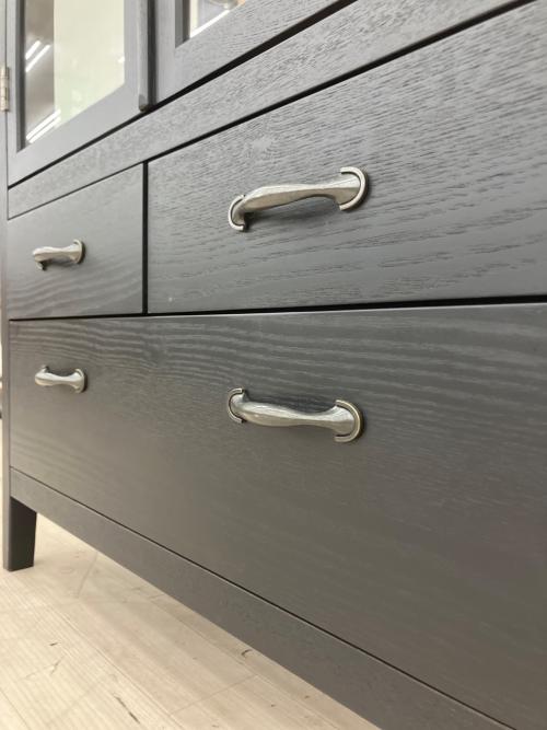 UNICO (ウニコ) キャビネット 幅:約80㎝ ブラック BECCA