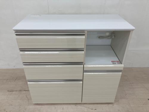 サンモア キッチンカウンター ベージュ×ホワイト
