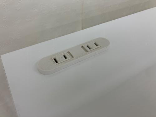サンモア キッチンカウンター ベージュ×ホワイト