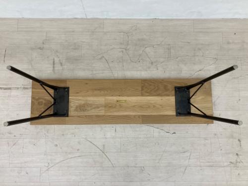 a.depeche (アデペシュ) ベンチダイニング4点セット 幅:約140㎝ ナチュラル×ブラック Souシリーズ/PUNISH chair