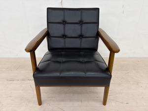 カリモク60 (カリモクロクマル) 1人掛けソファー W36170BW ブラウン×ブラック