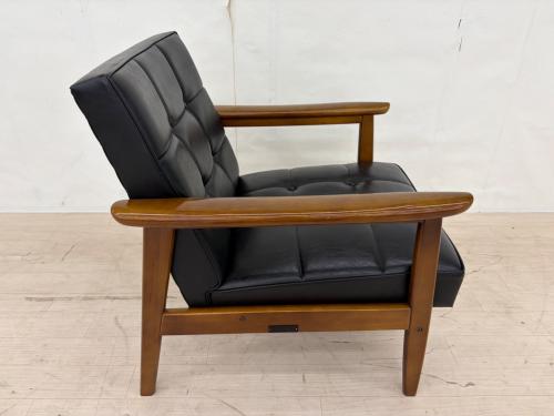 カリモク60 (カリモクロクマル) 1人掛けソファー W36170BW ブラウン×ブラック