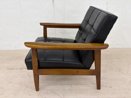 カリモク60 (カリモクロクマル) 1人掛けソファー W36170BW ブラウン×ブラック