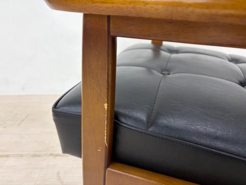 カリモク60 (カリモクロクマル) 1人掛けソファー W36170BW ブラウン×ブラック