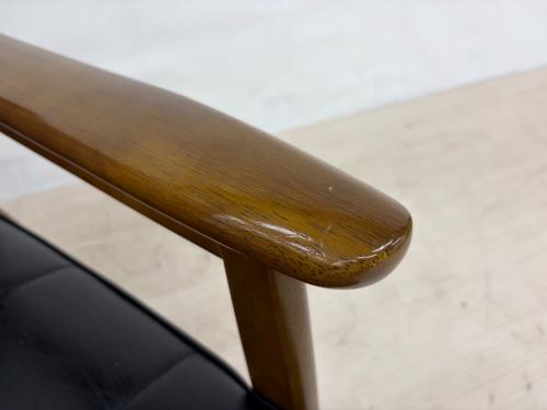 カリモク60 (カリモクロクマル) 1人掛けソファー W36170BW ブラウン×ブラック